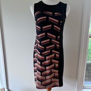 Le Château Geometric Print Sleeveless Dress – Size M